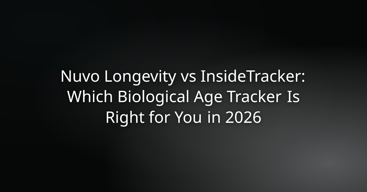 Nuvo Longevity vs InsideTracker