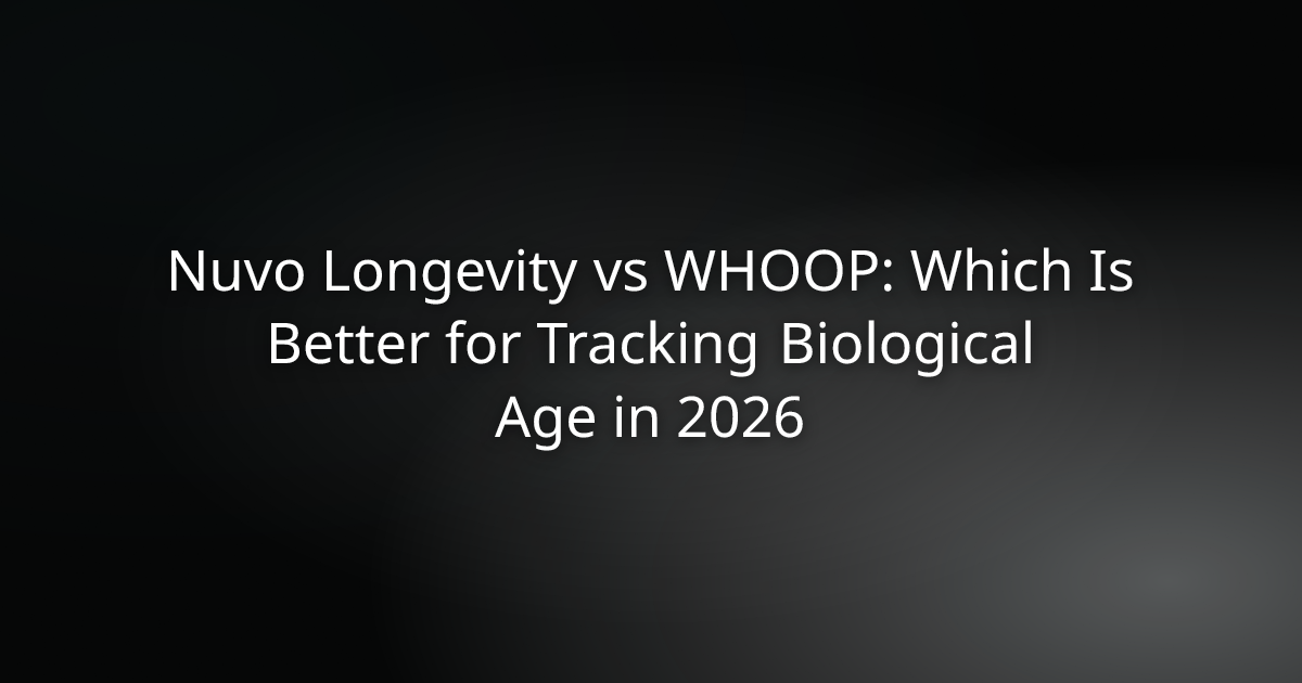 Nuvo Longevity vs WHOOP